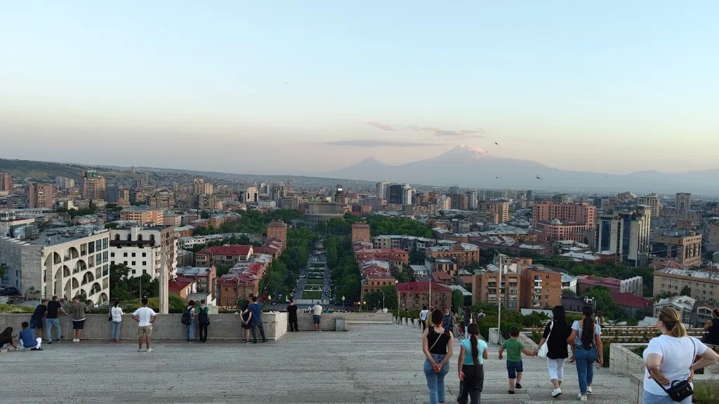 View from atop the Cascade - Ararat in the distance