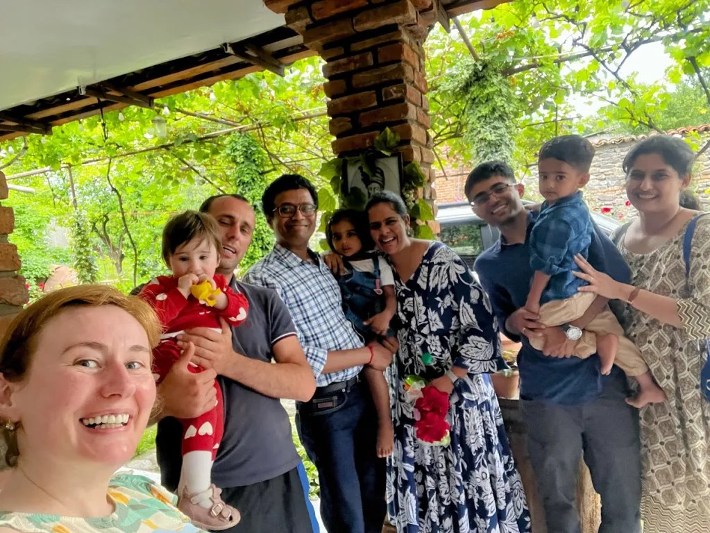 Group pic with our host, Tika and family