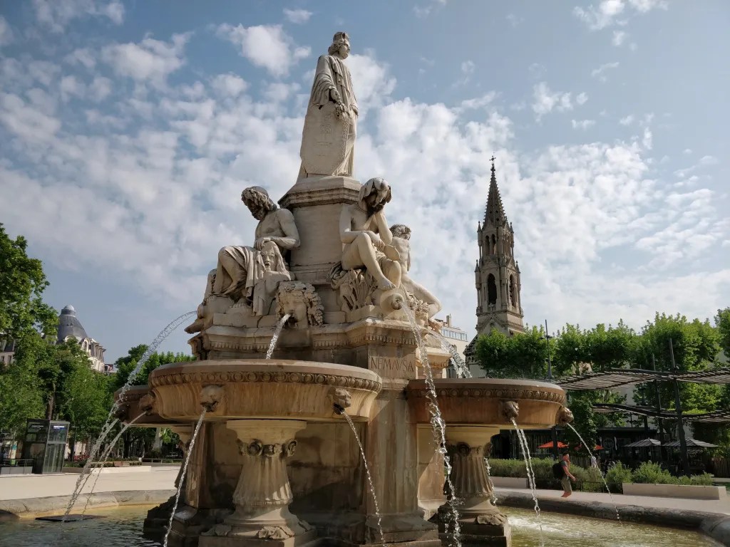 Sculptures in the city of Nimes