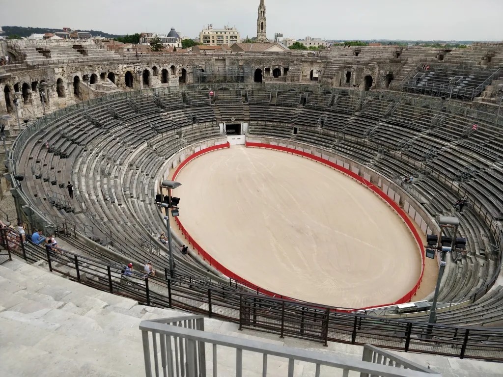 Top tier view of the amphitheater