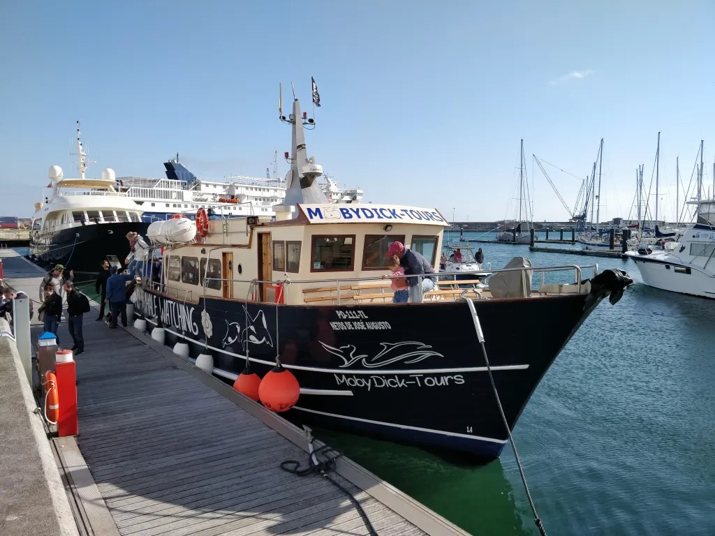 our boat from Moby Dick at Ponta Delgada