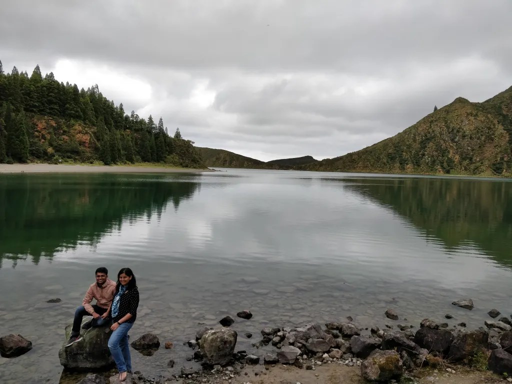climbing down to the beach