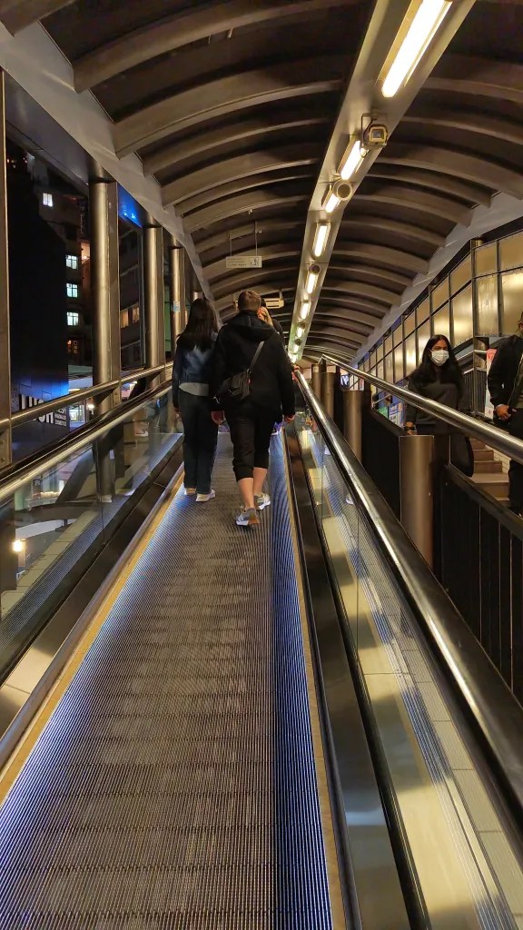 The Central Mid levels escalator of Hong Kong