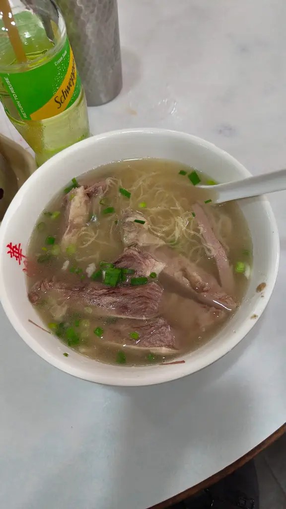Beef brisket noodles at Sister Wah