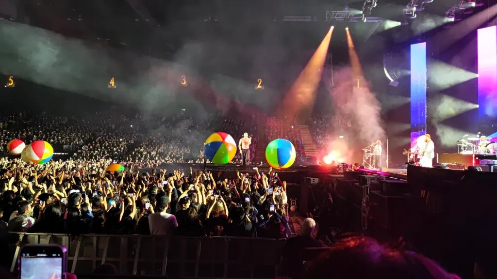 Imagine Dragons performing in Hong Kong