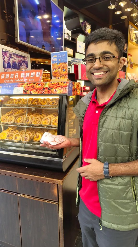 Yaay, egg tarts in Macau