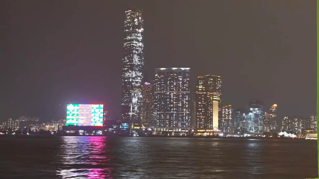 Night lights in Hong Kong