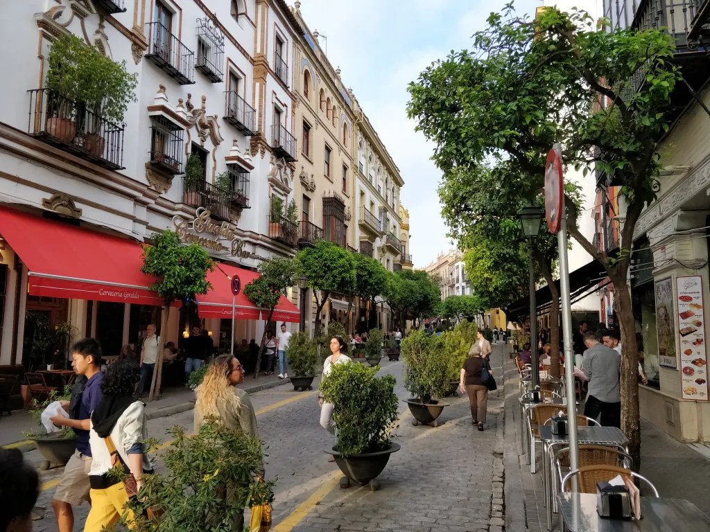 The walking streets of Seville