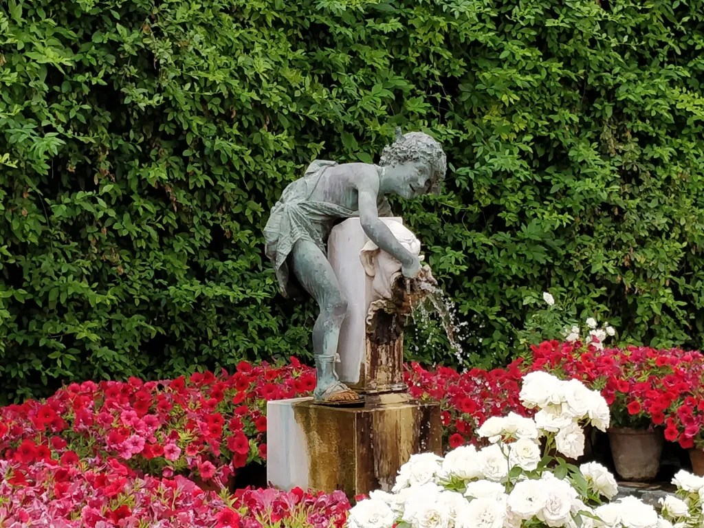 Fountains in the garden