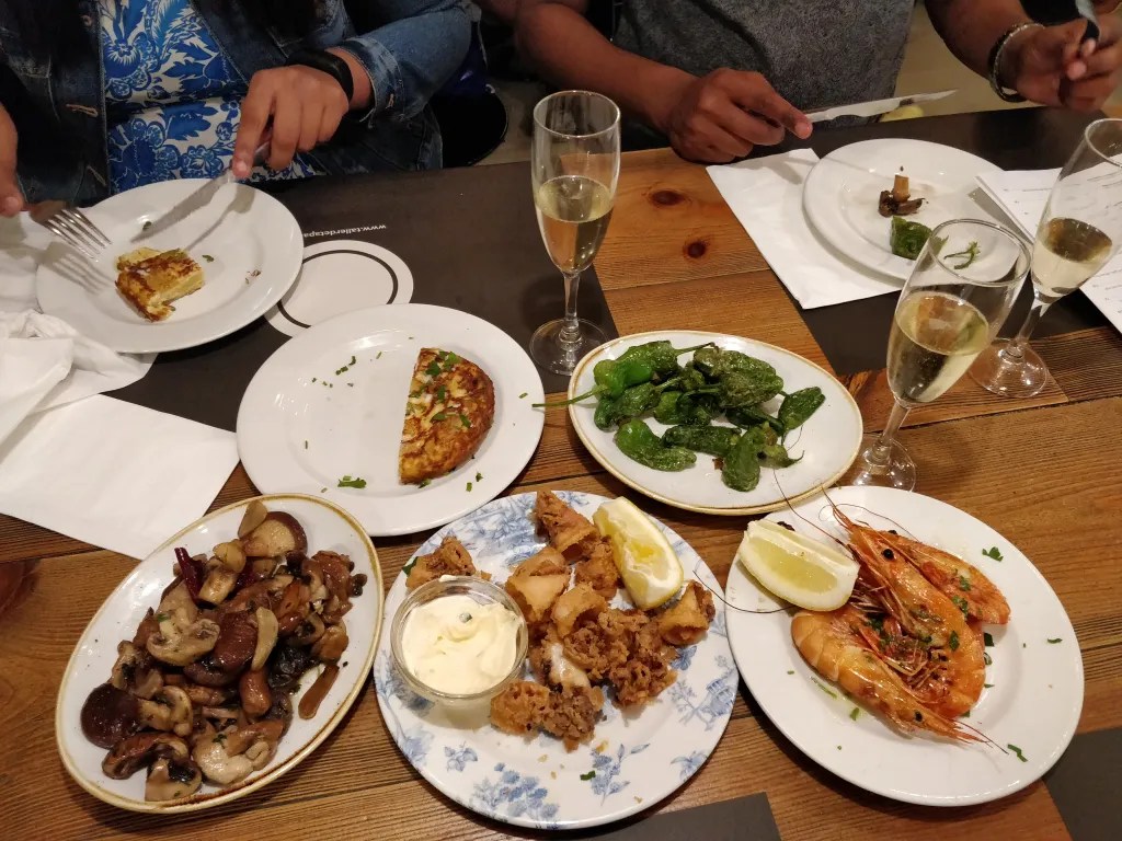 Tapas with cava this time