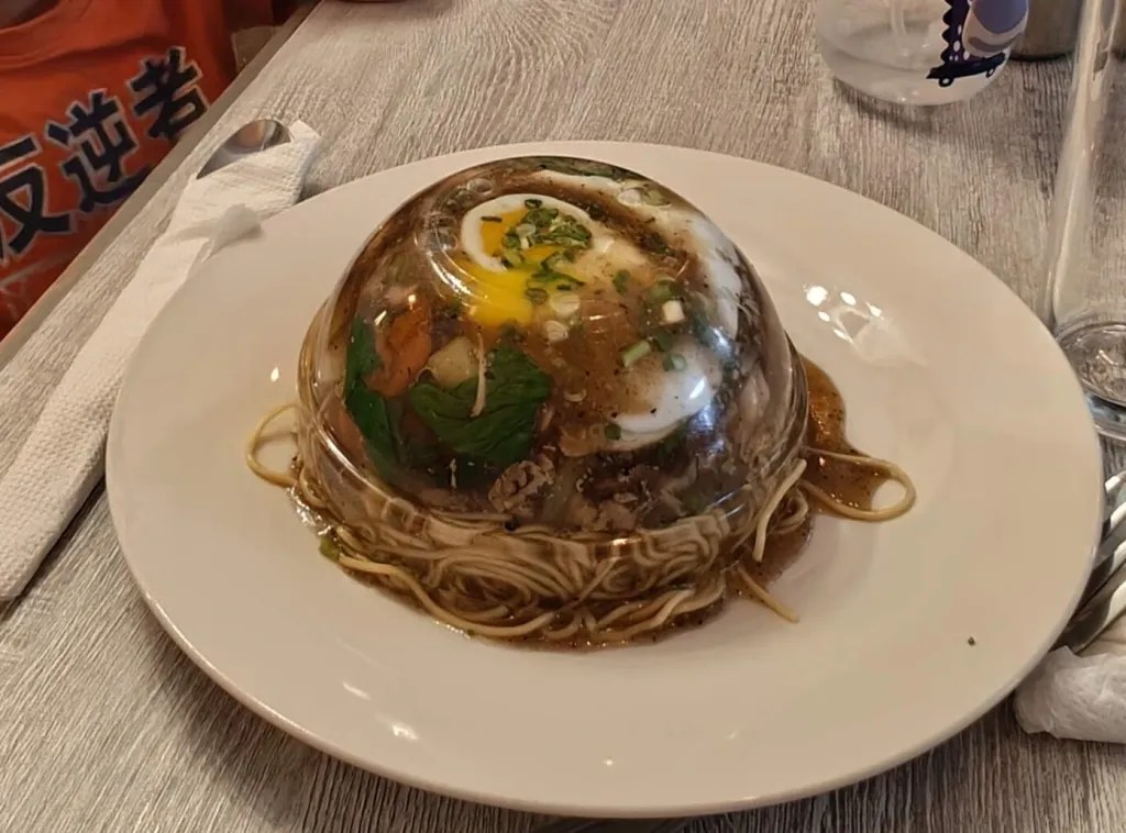 upside down noodle bowl in mauritius