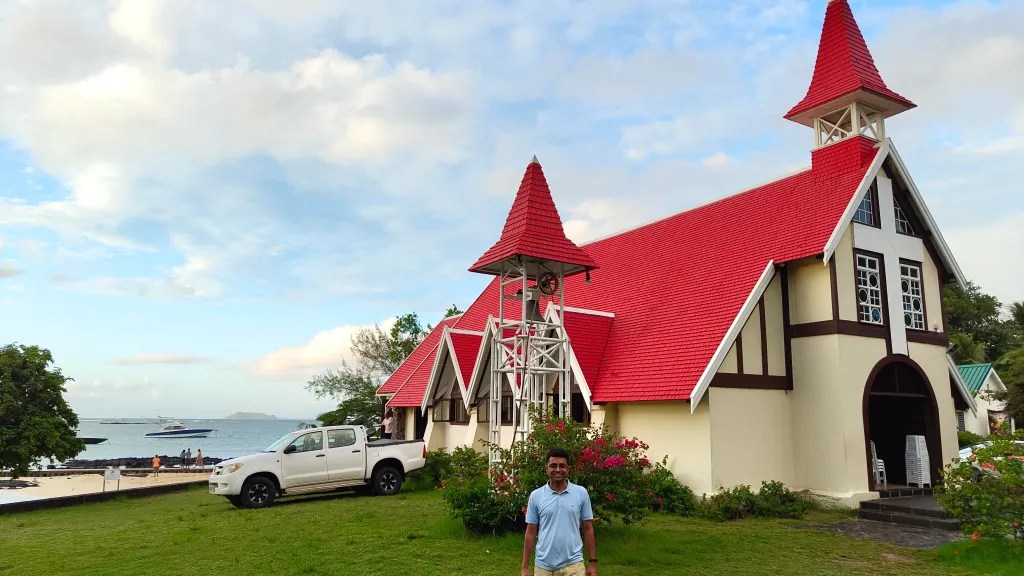 red church at Cap Malheureux