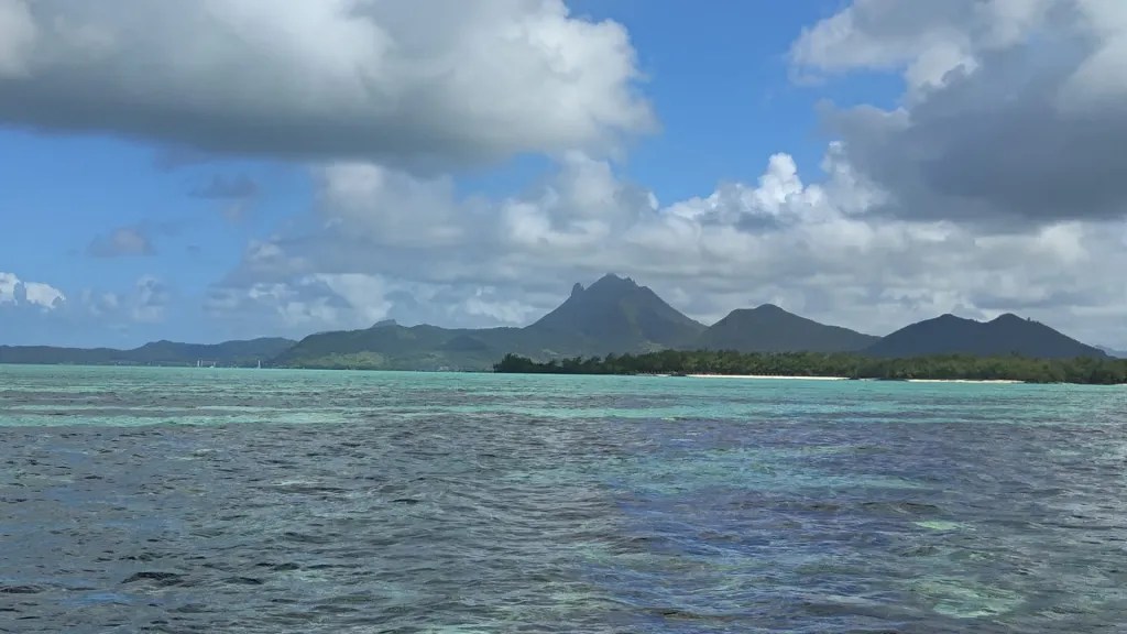 Off the coast of ile aux cerfs mauritius