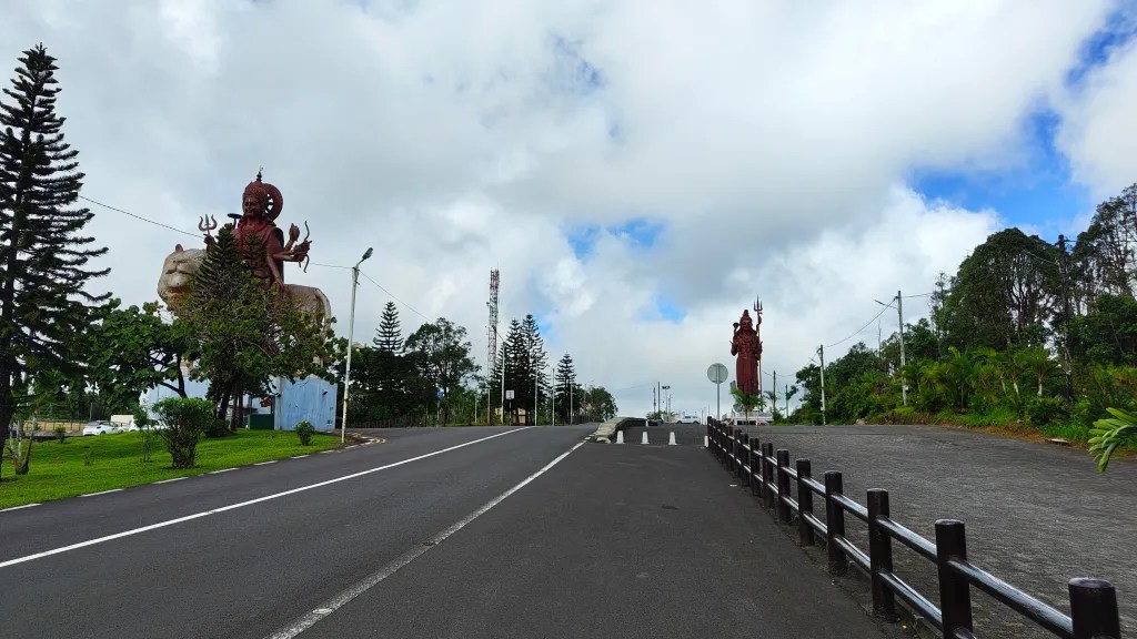 The temples in Grand Bassin in Mauritius