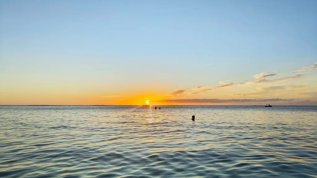 A spectacular sunset at Le Morne