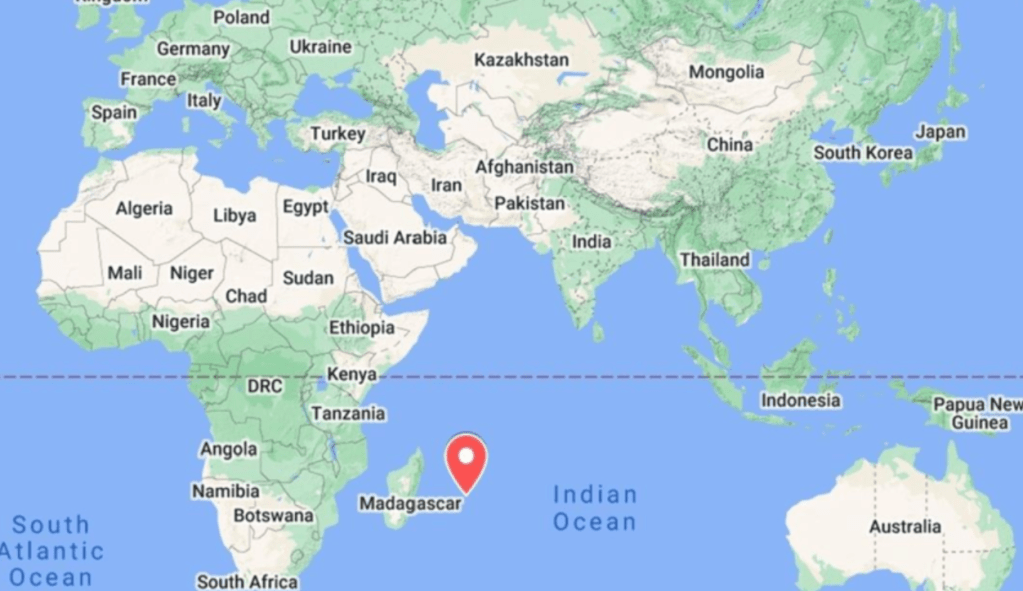 world map mauritius