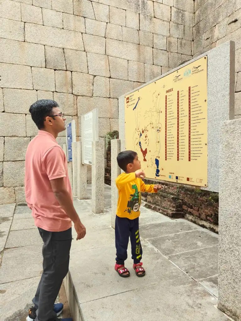 map at Chitradurga fort